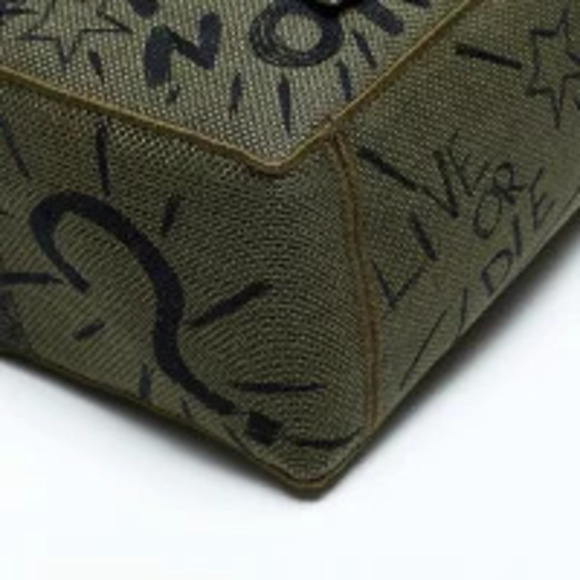 Christian Dior Camp Jacquard Shoulder Bag Green main image 8